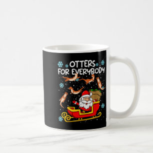 Caneca De Café Lontras Para Todos Papai Noel Natal Divertido Lont