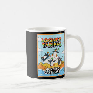 Caneca De Café Looney Tarifas Políticas Injustiça Funny Penguin T