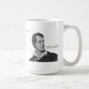 Caneca De Café Lord Byron "Love W/O Wings" cita presentes e Camis