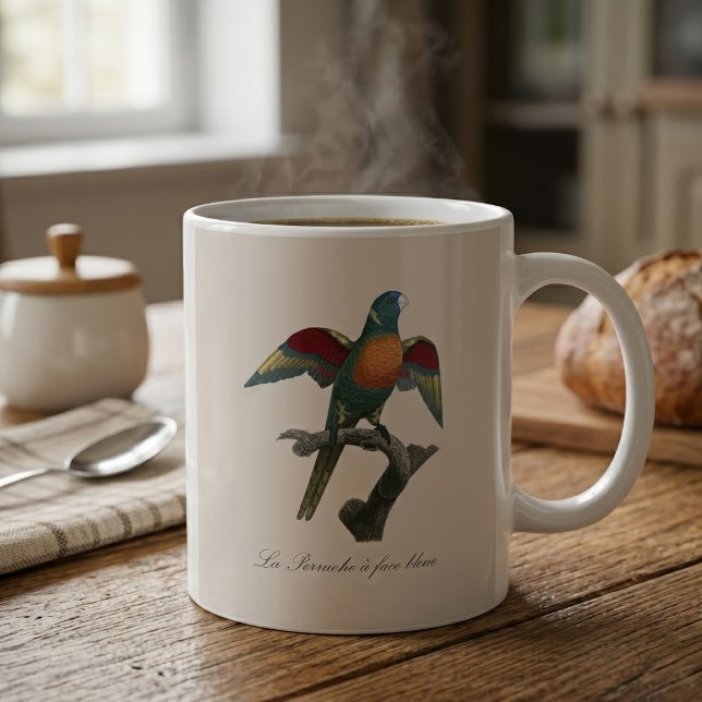 Caneca De Café Loriqueet Louro, Trichoglossus haematodus (Coconut Lorikeet, Trichoglossus haematodus. Coffee Mug)