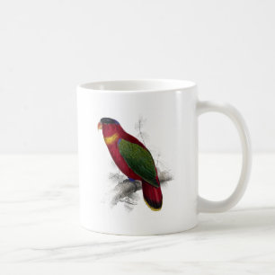 Caneca De Café Lory Preto-Tampado por Edward Lear