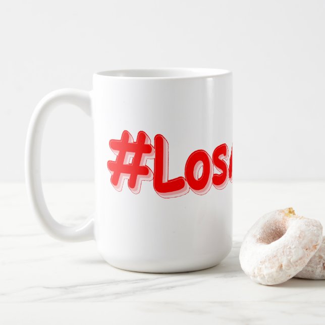 Caneca De Café "#Los Angeles" Design. Comprar Agora (Com Donut)