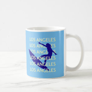 Caneca De Café Los Angeles Viagem Art, Califórnia, Viagem, Blue