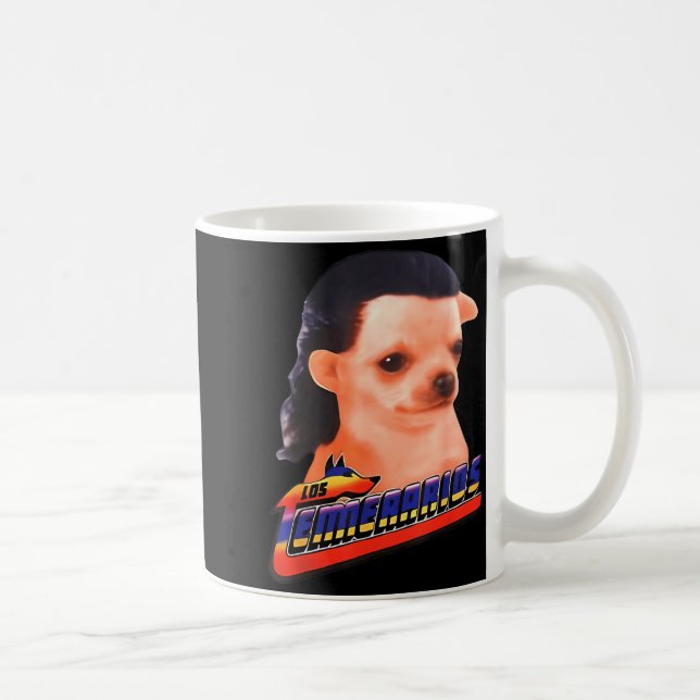 Caneca De Café Los Temerarios Funny Dog Chihuahua  (Direita)