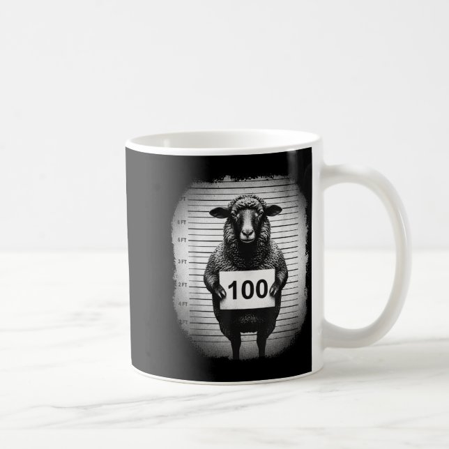 Caneca De Café Lost Sheep And Found Wanted Mugshot Christian Men  (Direita)