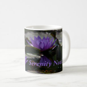 Caneca De Café Lótus Aquáticos Roxo Azul