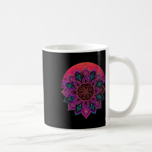 Caneca De Café Lótus Mandala Buda Arte Zen Suculenta Botânica B