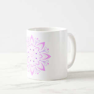 Caneca De Café Lotus Mandala Design