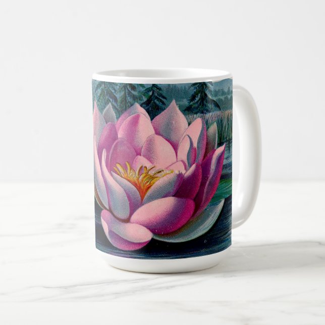 Caneca De Café Lotus Nam Myoho Renge Kyo Budista (Frente Esquerda)
