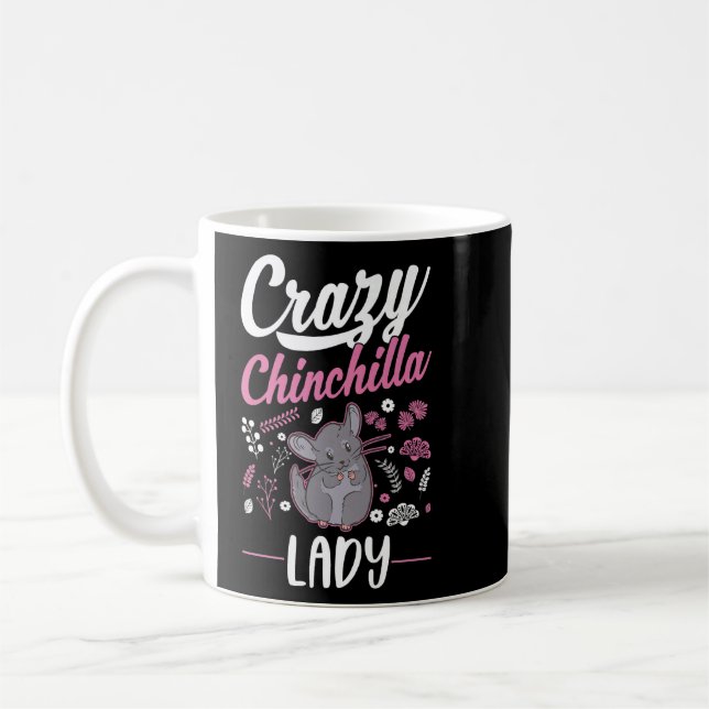 Caneca De Café Louca Chinchilla Lady Chinchilla Girl (Esquerda)