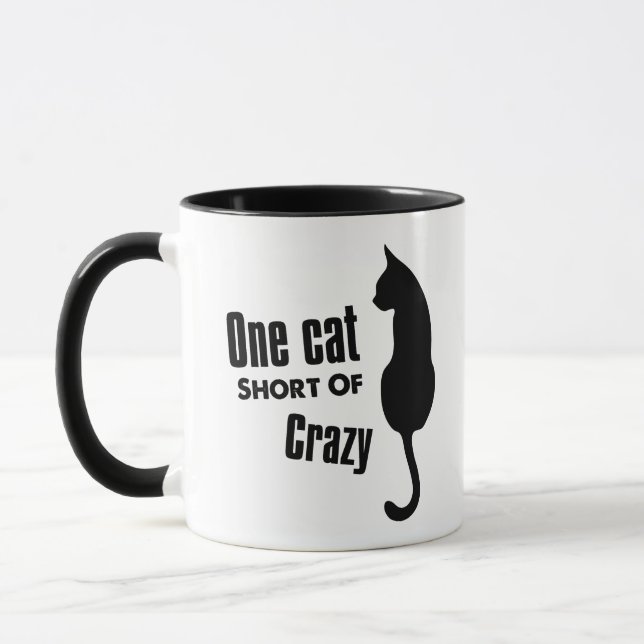 Caneca de café louca da senhora Engraçado Meow do (Esquerda)