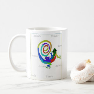 Caneca de café louca do lagarto de Doug