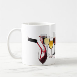 Caneca De Café Louça para vinho da SlipperyJoe com trocadilho atr