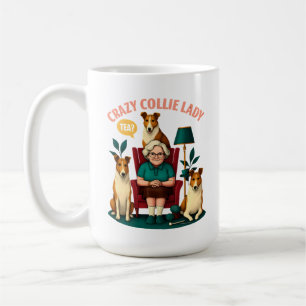 Caneca De Café Louca Senhora Collie