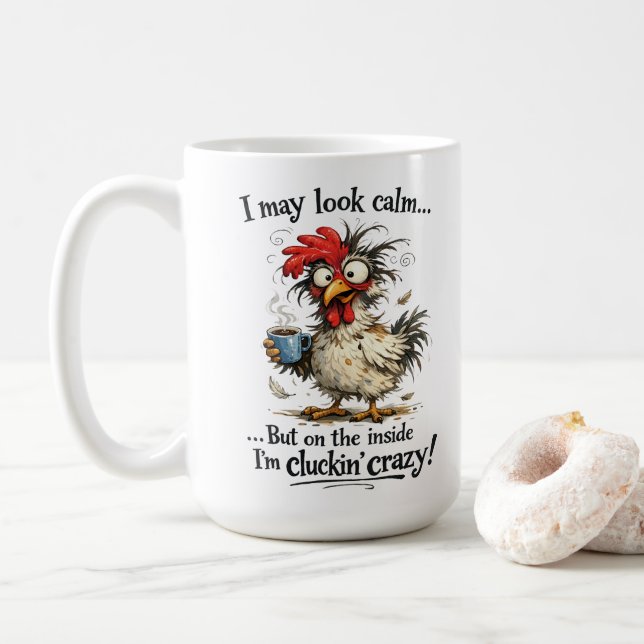 Caneca De Café Louco (Com Donut)