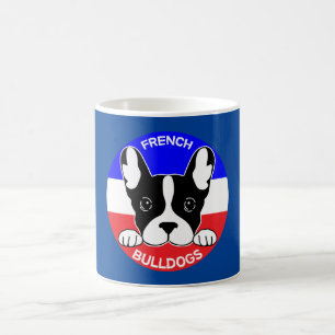 Caneca De Café Louco Com Cachorros Franceses - Cachorros De Menos