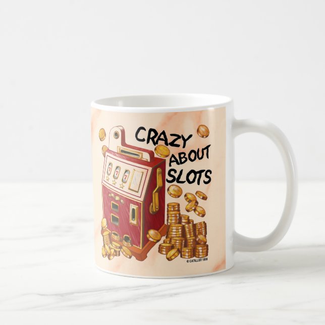 Caneca De Café Louco por Caça-Níqueis  (Direita)