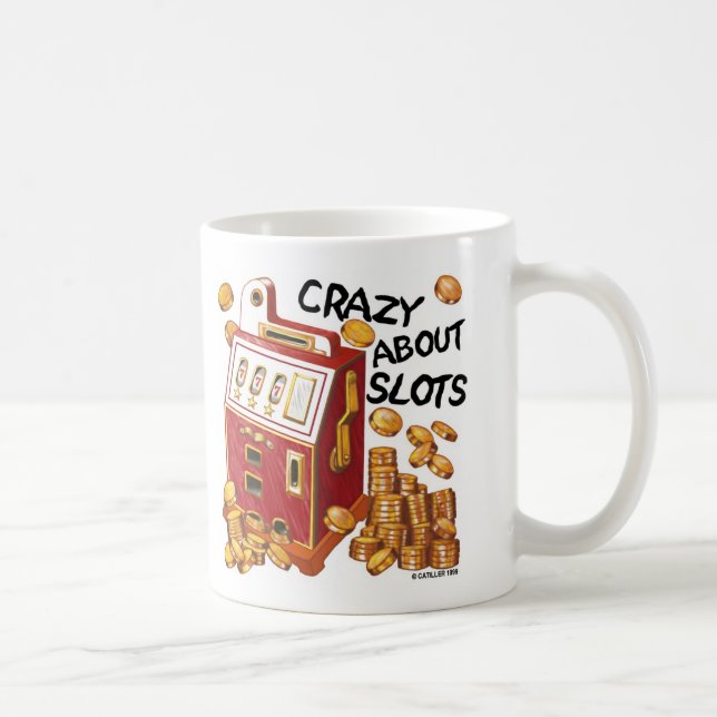 Caneca De Café Louco por Caça-Níqueis  (Direita)