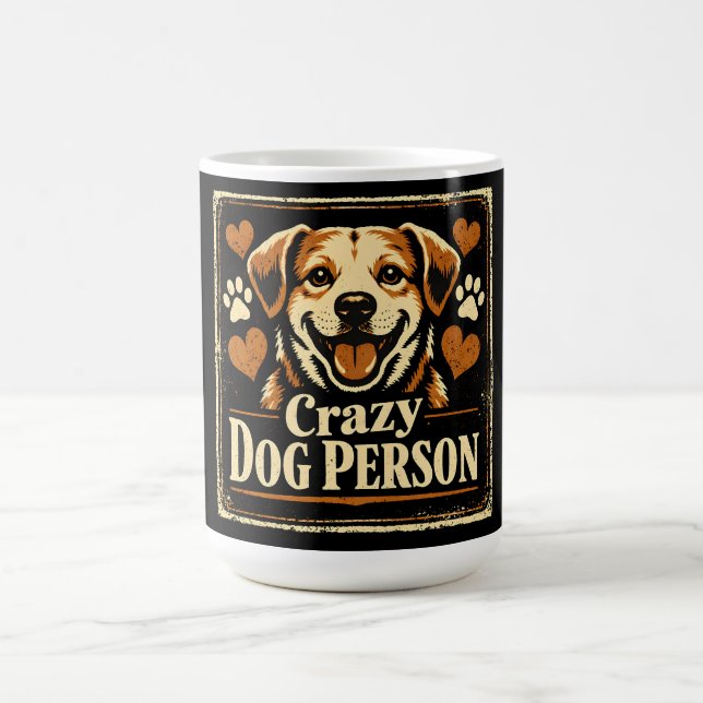 Caneca De Café Louco por Cachorro – Orgulho da Obsessão Canina (Centro)