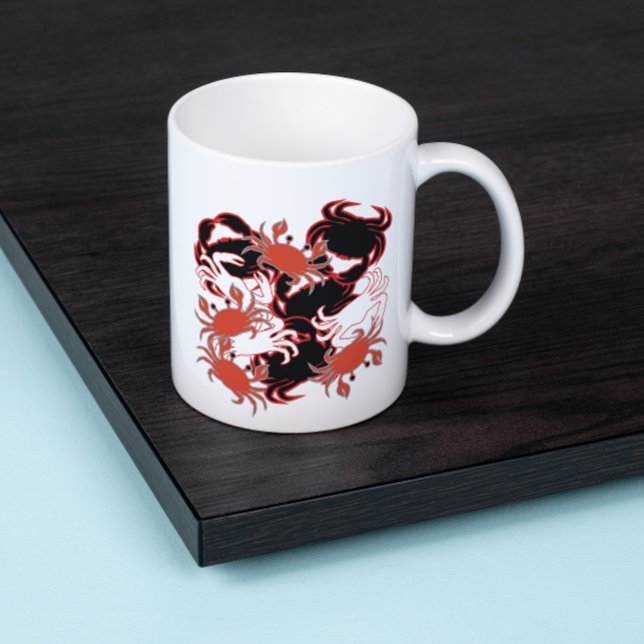 Caneca De Café Louco por Crabs Crustaceancore (Criador carregado)