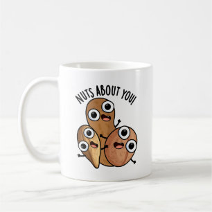Caneca De Café Louco por Você Piadas de Nozes Engraçadas 