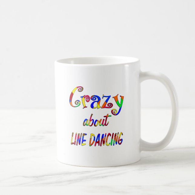 Caneca De Café Louco sobre a linha dança (Direita)