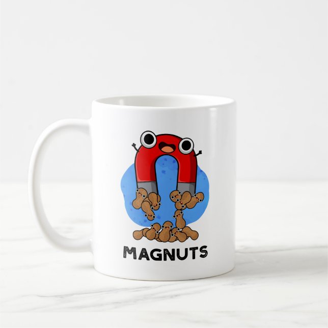 Caneca De Café Loucos De Mag Engraçado Magnet Pun (Esquerda)