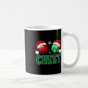Caneca De Café Loucos do tórax Divertimento de Natal Casal Corres