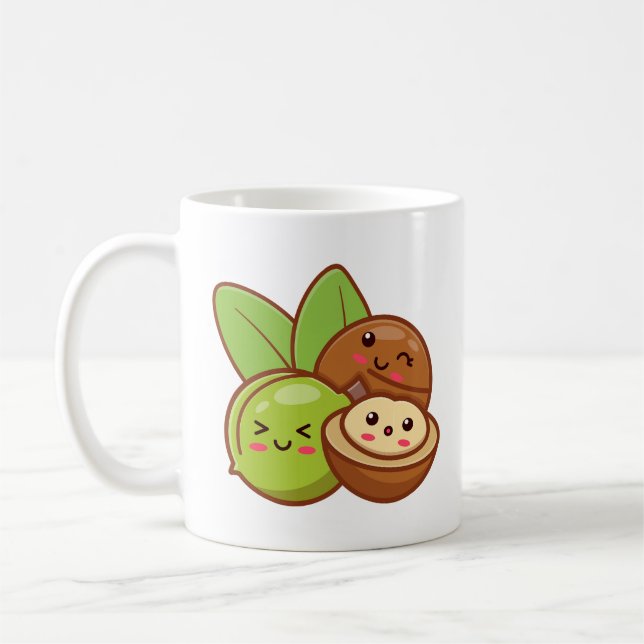 Caneca De Café Loucos Macadamia Cute (Esquerda)