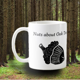 Caneca De Café Loucos sobre Oak Trees Acorn