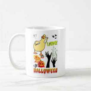 Caneca De Café Louder Drinkware Esmagando Boo Zumbi Halloween