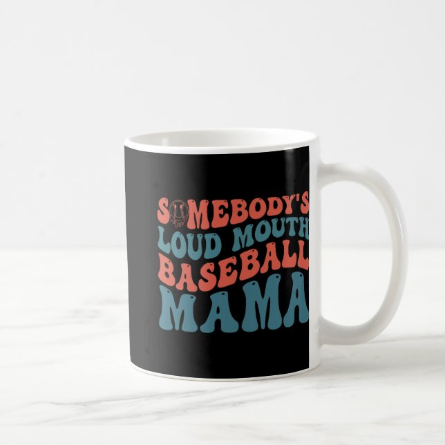Caneca De Café Loudmouth Baseball Mama (Direita)