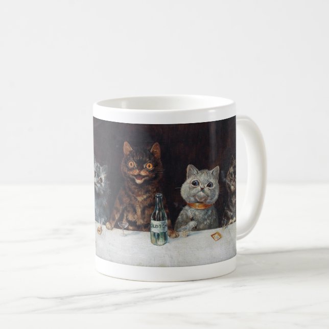 Caneca De Café Louis Wain “ The bachelor party ” (Frente Esquerda)