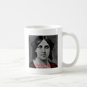Caneca De Café Louisa May Alcott "A Vida é Minha Faculdade" Prese