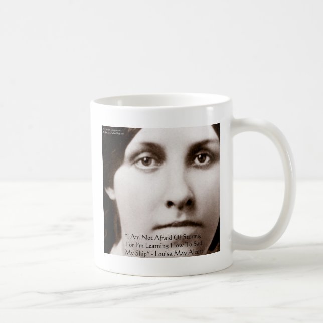 Caneca De Café Louisa May Alcott "Aprendendo A Velejar" Ofertas D (Direita)
