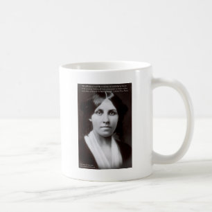 Caneca De Café Louisa May Alcott & Presentes de Citações "Propósi