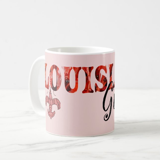 Caneca De Café Louisiana Girls (Frente Esquerda)