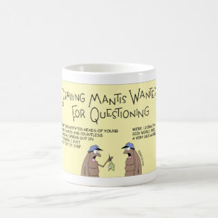 Caneca De Café Louva-a-deus Praying querida questionando
