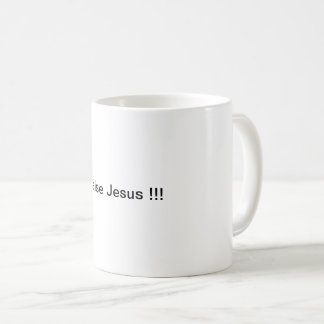 Caneca De Café Louvado Jesus!!  Design clássico
