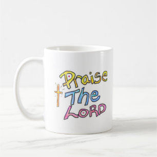 Caneca De Café ‘Louve ao SENHOR’ com Cross Christian 