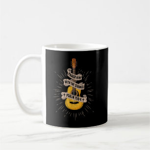 Caneca De Café Louvem-no Com as Cordas Jesus Violão Acústico