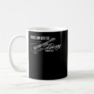 Caneca De Café Louvem-no Com as Cordas, Violão Cristão, Deus
