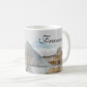 Caneca De Café Louvre Museum Coffee Mug - Vintage Paris França