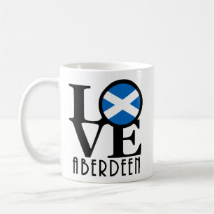 Caneca De Café LOVE Aberdeen Scotland 11oz