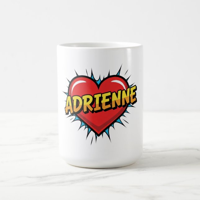 Caneca De Café Love Adrienne (Centro)