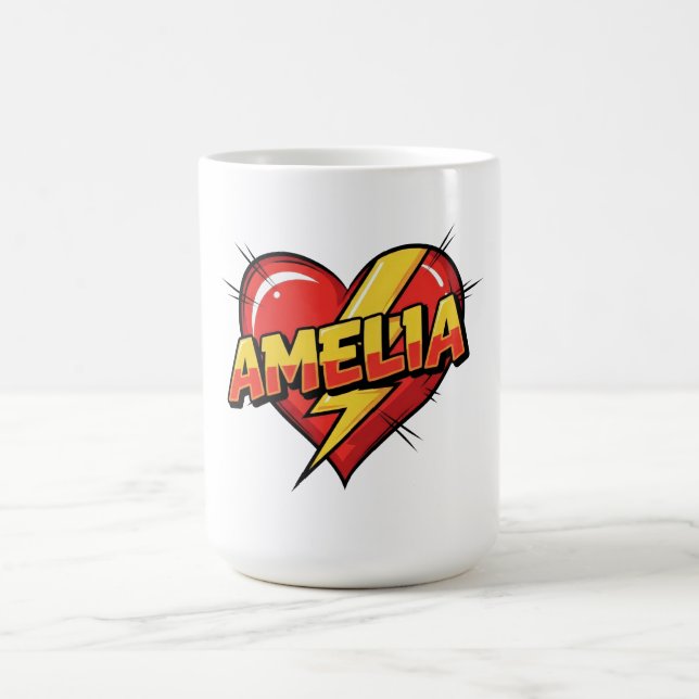 Caneca De Café Love Amelia (Centro)
