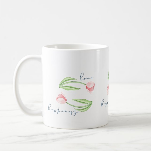 Caneca De Café Love and Happiness (Esquerda)