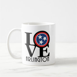 Caneca De Café LOVE Arlington 11oz