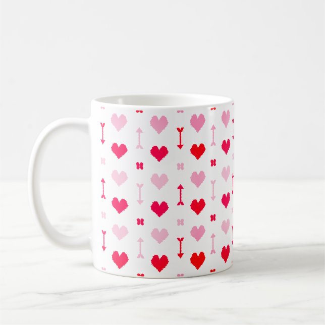 Caneca De Café Love Arrows & Blossoms Classic Mug (Esquerda)