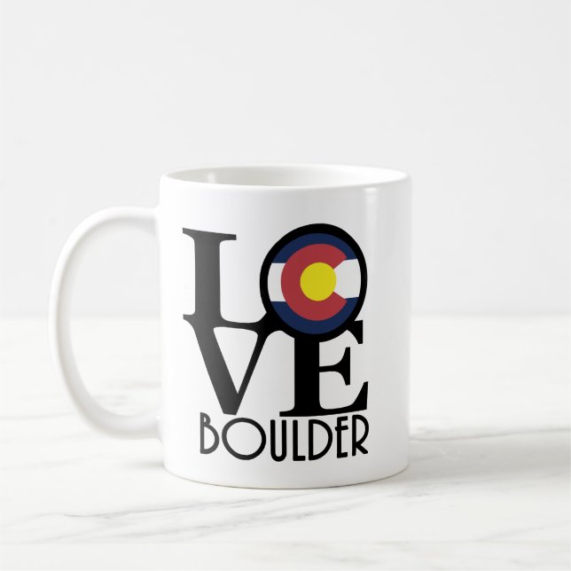 Caneca De Café LOVE Boulder CO 11oz (Esquerda)